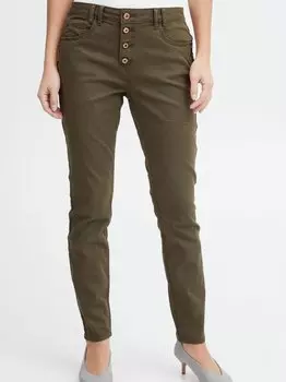 Чинос пзвиба Pulz Jeans, зеленый