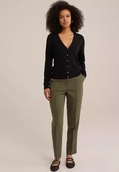 Чинос WE Fashion, темно-зеленый