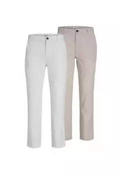 Чиносы 2ER-PACK CARROT FIT Jack & Jones, слоновая кость