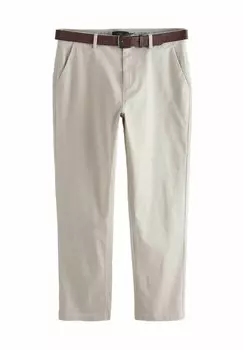 Чиносы BELTED SOFT TOUCH REGULAR FIT Next, бежевый