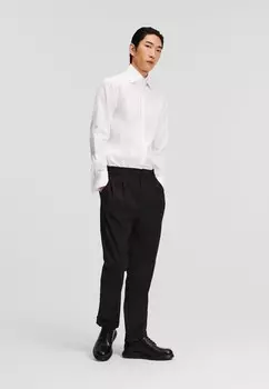 Чиносы CASUAL WOOL-BLEND KARL LAGERFELD, черный