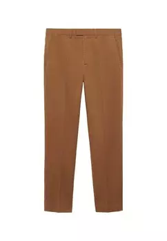 Чиносы DALLAS Mango, коричневый