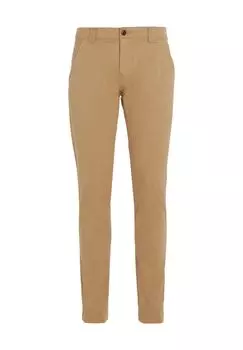 Чиносы, длина до щиколотки, однотонные, мужские TOMMY Jeans, цвет Rbl Khaki