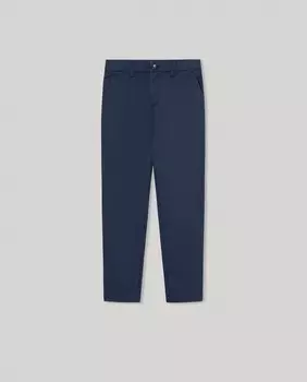 Чиносы для мальчиков из поплина стандартного кроя Pepe Jeans, темно-синий