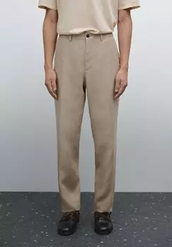 Чиносы FLOWING Massimo Dutti, песочный