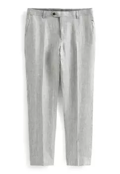 Чиносы ITALIAN LINEN CHINOS SLIM FIT Next, цвет grey