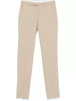 Чиносы из габардиновой ткани Zegna, нейтральный цвет