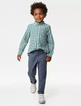 Чиносы из хлопка (2–8 лет) Marks & Spencer