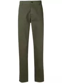 Чиносы кроя слим ASPESI, зеленый