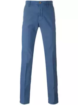 Чиносы кроя слим Incotex, синий