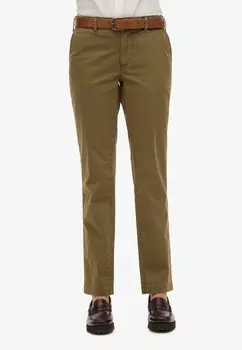 Чиносы MID RISE Superdry, зеленый