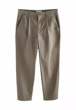Чиносы PLEATED TEXTURED Next, коричневый