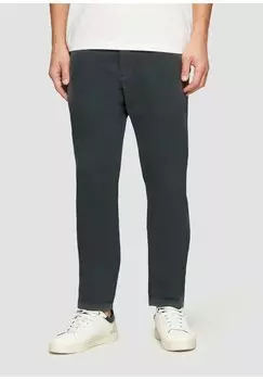 Чиносы REGULAR JOGGER MIT ELASTISCHEM BUND s.Oliver, сине-серый
