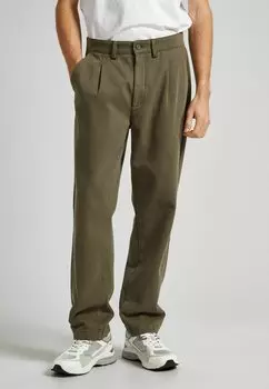 Чиносы Relaxed Straight Pepe Jeans, цвет military green