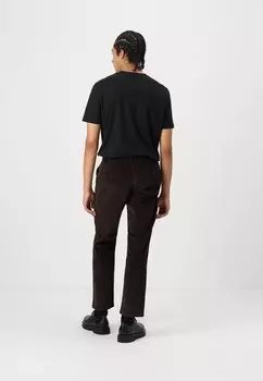 Чиносы STRAIGHT MILES NOOS Selected Homme, темно-коричневый