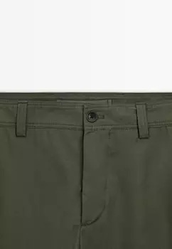 Чиносы TAPERED FIT Massimo Dutti, темно-зеленый