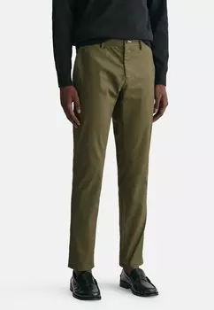 Чиносы TECH PREP GANT, зеленый