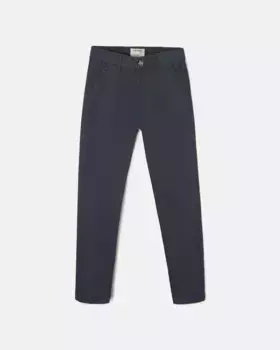 Чиносы в стиле для мальчиков с петлями для ремня на талии Silbon, тёмно-синий