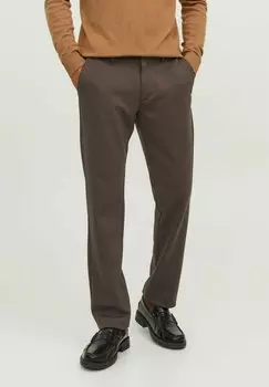 Чиносы WINSTON Jack & Jones, шоколадно-коричневый