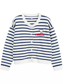 Chinti & Parker кардиган с аппликацией Snoopy из коллаборации с Peanuts, белый