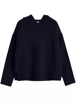 Chinti & Parker кашемировая толстовка с капюшоном, синий