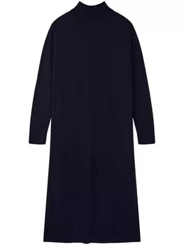 Chinti & Parker платье миди с высоким воротником, синий