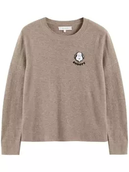 Chinti & Parker свитер Snoopy Badge, серый