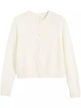 Chinti & Parker укороченный кашемировый кардиган, нейтральный