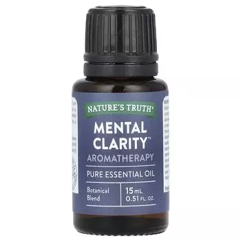Чистое эфирное масло, Focusing Mental Clarity, 15 мл (0,51 жидк. унции) Nature'S Truth