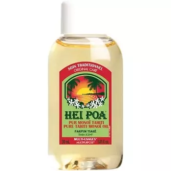 Чистое масло таитянского монои с ароматом тиаре 30 мл Hei Poa