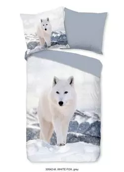 Чистое постельное белье с волком - 135х200 см - 100% микрофибра Muller Textil
