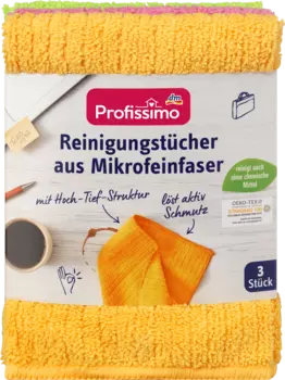 Чистящие салфетки из микроволокна 3 шт. Profissimo