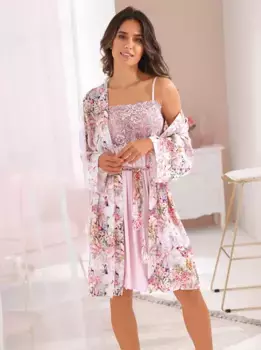 Чистый халат Wschepur, цвет Hellros-Bedruckt