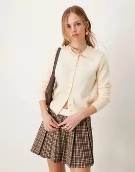 Чистый кардиган на пуговицах светло-желтого цвета River Island