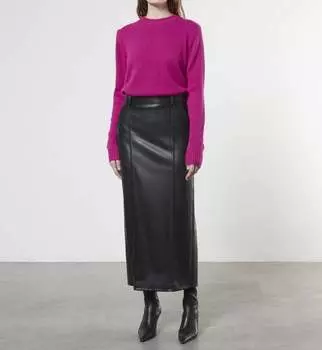 Чистый кашемировый свитер цвета фуксии Enza Costa, фуксия