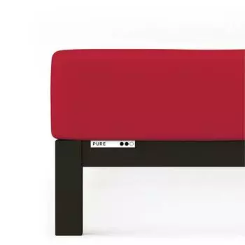 Чистый подогнанный лист Schlafgut, красный