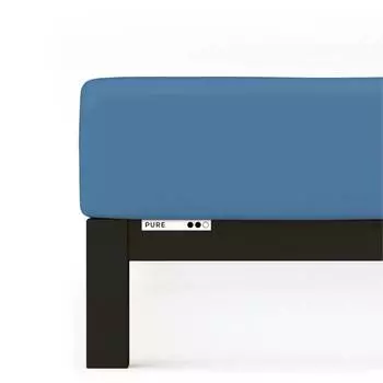 Чистый подогнанный лист Schlafgut, синий