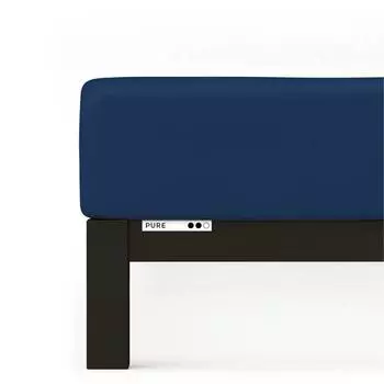 Чистый подогнанный лист Schlafgut, синий