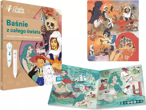 ЧИТАЙТЕ вместе с АЛЬБИК Интерактивная ГОВОРЯЩАЯ книга СКАЗКИ СО ВСЕГО СВЕТА Альбик Czytaj Z Albikiem