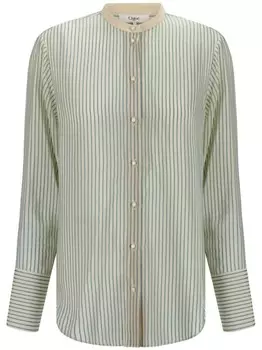 Chlo блузка из шелка большого размера, синий