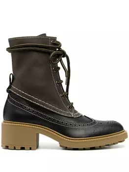 Chlo ботинки Franne на шнуровке, коричневый