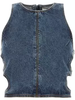 Chlo джинсовый топ на молнии, синий