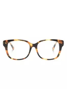 Chlo Eyewear очки в квадратной оправе черепаховой расцветки, коричневый