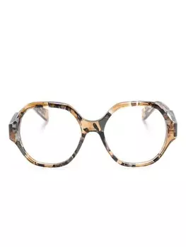 Chlo Eyewear очки в квадратной оправе, коричневый