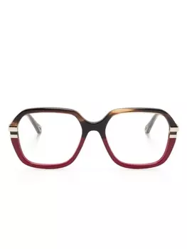 Chlo Eyewear очки в массивной оправе, коричневый