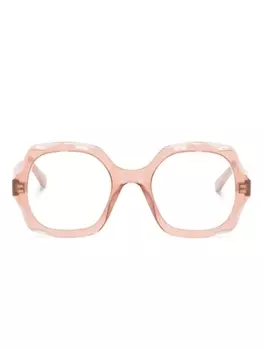 Chlo Eyewear очки в массивной оправе, розовый