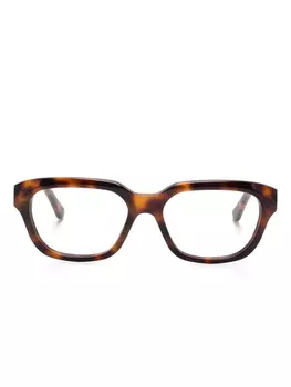 Chlo Eyewear очки в прямоугольной оправе, коричневый