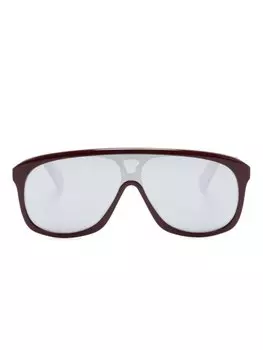 Chlo Eyewear солнцезащитные очки-маска Jasper, красный