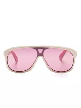 Chlo Eyewear солнцезащитные очки с логотипом, нейтральный цвет