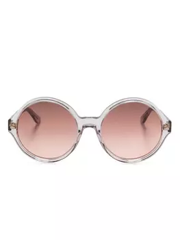 Chlo Eyewear солнцезащитные очки в круглой оправе, фиолетовый